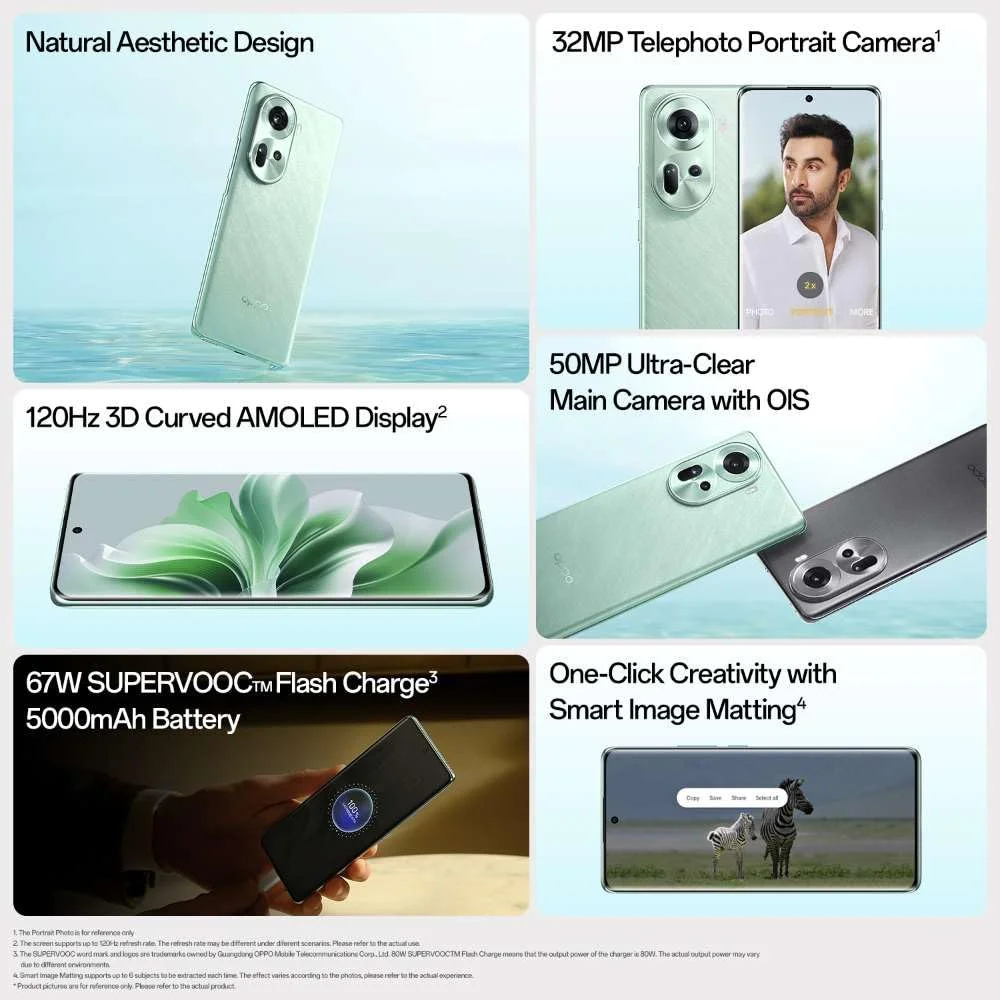 OPPO Reno11 5G (Wave Green, 128 GB) (8 GB RAM) - Image 7