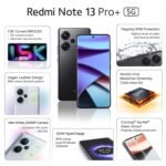 Redmi Note 13 Pro+ 5G (Fusion Black, 12GB RAM, 512GB Storage) - Image 2