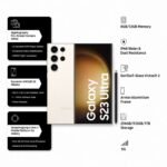 Samsung Galaxy S23 Ultra 5G (Cream, 12GB, 512GB Storage) - Image 2