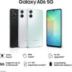 Samsung Galaxy A06 5G Light Gray 4GB RAM 64GB ROM with 6.7 inch HD Plus 90Hz Display, 50MP Dual Camera, 8MP Front Camera, MTK D6300 Processor, 5000mAh Battery, Side Fingerprint, One UI 7.0 - Image 2