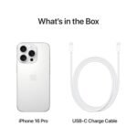 Apple iPhone 16 Pro 256 GB: 5G Mobile Phone with Camera Control, 4K 120 fps Dolby Vision and a Huge Leap in Battery Life. Works with AirPods; White Titanium - Image 6