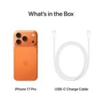 Apple iPhone 17 Pro 256 GB: 15.93 cm (6.3″) Display with Promotion up to 120Hz, A19 Pro Chip, Breakthrough Battery Life, Pro Fusion Camera System with Center Stage Front Camera; Cosmic Orange - Image 6