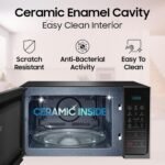 Samsung 28L, Convection Microwave Oven with Curd Making (MC28A5013AK/TL, Black, Ceramic Enamel Cavity with 10 Year Warranty) - Image 3