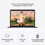 Apple 2026 MacBook Air 13″ Laptop with M5 chip: AI and Apple Intelligence, 34.46 cm (13.6″) Liquid Retina Display, 16GB Unified Memory, 512GB SSD Storage, 12MP Center Stage Camera, Touch ID; Midnight - Image 3