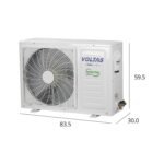 Voltas 1.5 ton 3 star Rating Inverter Split AC (Copper, Convertible 5-in-1 Cooling Mode, 2-Way Air Swing, Anti-dust Filter with Anti Microbial Coating, Auto Clean, Memory Restart (183INV CAV, White) - Image 3