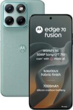 Motorola Edge 70 Fusion (Pantone Blue Surf, 8GB RAM, 128GB Storage) | 6.78" 1.5K 144Hz AMOLED Display | Snapdragon 7s Gen 4 | 50MP Sony LYTIA 710 OIS | 32MP Selfie | 7000mAh Battery | 68W TurboPower |