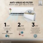 LG 1.5 Ton 3 Star, New star rated, Smart Inverter Split AC (Copper, AI Convertible 6-in-1, Faster Cooling & Energy Saving, Diet Mode+, HD Filter with Anti-Virus Protection,Him Clean, AS-Q18JNXE,White) - Image 10