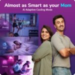 Voltas 1.5 ton 3 Star, New star rated, Inverter Split AC (Copper, Convertible 6-in-1 cooling modes, Ai Enabled, 4-way Swing, Sleep Mode, Auto Clean (183INV VERTIS AI ZEST GOLD, White) - Image 2