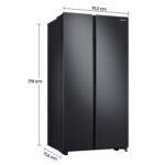 Samsung 692 L Inverter Frost-Free Side-by-Side Refrigerator (RS72A50K1B4/TL) - Image 2