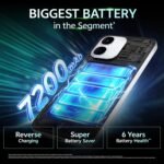 vivo T5x 5G (Cyber Green, 6GB RAM, 128GB Storage) | 50MP AI Dual Camera | 32MP Selfie | 6.76" FHD+ Display | 7200mAh Battery | Dimensity 7400-Turbo Processor | Fast Charging | Dual SIM Smartphone - Image 2