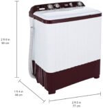 Haier 6.2 kg Semi-Automatic Top Loading Washing Machine (HTW62-187BO, Burgundy) - Image 5