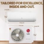 LG 1.5 Ton 5 Star DUAL Inverter Split AC (Copper, AI Convertible 6-in-1, VIRAAT Mode, Faster Cooling & Energy Saving, 4 Way Swing, HD Filter with Anti-Virus Protection, US-Q19YNZE3, White) - Image 3