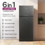 Godrej 244 L 3 Star 5 Years Comprehensive New Launch | Convertible Freezer | 95%+ Food Surface Disinfection | Double Door Refrigerator (2026 Model, RT EONVALOR 280CN RCIF FS ST, Fossil Steel) - Image 6