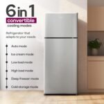 Godrej 223 L 3 Star 5 Years Comprehensive New Launch Convertible Freezer 6-In-1, 30 Days Farm Freshness, Inverter Double Door Refrigerator (2026 Model, RF EON 244CN RCIF ST RH, Steel Rush) - Image 7