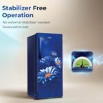 Haier 190L 2 Star Direct Cool Single Door Refrigerator | Toughened Glass Shelves | Fast Ice Making in Just 60 minutes | Large Veg Box| Easy Clean Back (HED-202TMHA-N, Marine Hilton) - Image 7