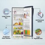 Haier 205 L, 3 Star, Direct-Cool Single Door Refrigerator (HED-213MB-N, Graphite Black) - Image 3