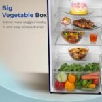 Haier 190L 2 Star Direct Cool Single Door Refrigerator | Toughened Glass Shelves | Fast Ice Making in Just 60 minutes | Large Veg Box| Easy Clean Back (HED-202TMHA-N, Marine Hilton) - Image 6