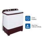 Haier 6.2 kg Semi-Automatic Top Loading Washing Machine (HTW62-187BO, Burgundy) - Image 2