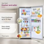 Godrej 223 L 3 Star 5 Years Comprehensive New Launch Convertible Freezer 6-In-1, 30 Days Farm Freshness, Inverter Double Door Refrigerator (2026 Model, RF EON 244CN RCIF ST RH, Steel Rush) - Image 6