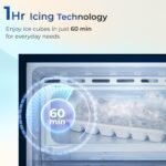 Haier 190L 2 Star Direct Cool Single Door Refrigerator | Toughened Glass Shelves | Fast Ice Making in Just 60 minutes | Large Veg Box| Easy Clean Back (HED-202TMHA-N, Marine Hilton) - Image 5