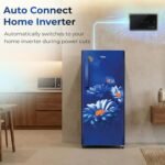 Haier 190L 2 Star Direct Cool Single Door Refrigerator | Toughened Glass Shelves | Fast Ice Making in Just 60 minutes | Large Veg Box| Easy Clean Back (HED-202TMHA-N, Marine Hilton) - Image 4