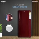 Haier 185 L 2 Star Direct Cool Single Door Refrigerator Appliance (2023 Model, HED-192RS-P, Red Steel) - Image 2