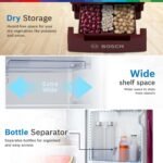 Bosch 207 L, 4 star, Direct-Cool Single Door Refrigerator | 18 Hrs Cooling Retention | 2.5X Faster Cooling | Spacious Multi Box | XL Dry Storage | SuperFreeze (2026 model, CST20W34VI, Feather Wine) - Image 7