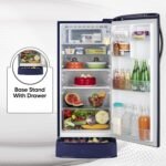 LG 185 L, 5 Star, Smart Inverter Compressor, Direct Cool Single Door Refrigerator (GL-D201ABIU.BBIZEBN, Blue ILAN, Moist N Fresh, Auto Smart Connect & Base Stand Drawer) - Image 7