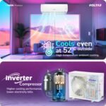 Voltas 1.5 ton 3 Star, New star rated, Inverter Split AC (Copper, Convertible 6-in-1 cooling modes, Ai Enabled, 4-way Swing, Sleep Mode, Auto Clean (183INV VERTIS AI ZEST GOLD, White) - Image 6