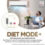 LG 1.5 Ton 5 Star DUAL Inverter Split AC (Copper, AI Convertible 6-in-1, VIRAAT Mode, Faster Cooling & Energy Saving, 4 Way Swing, HD Filter with Anti-Virus Protection, US-Q19YNZE3, White) - Image 7
