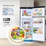 Godrej 244 L 3 Star 5 Years Comprehensive New Launch | Convertible Freezer | 95%+ Food Surface Disinfection | Double Door Refrigerator (2026 Model, RT EONVALOR 280CN RCIF FS ST, Fossil Steel) - Image 2