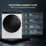 Haier 8 kg 5 Star Powered by AI-DBT with PuriSteam, 525mm Super Drum Fully Automatic Front Load Washing Machine (HW80-IM12929C, Inverter Motor with In-Built Heater, White) - Image 2