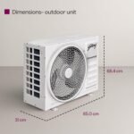 Godrej 2 Ton 3 Star, 360° Cooling, Anti Freeze Protection, Turbo Mode, Self Clean Technology, Pure Air Filter, Fixed Speed Cassette AC (Copper, AC 2.0T CFC 24FTC3 4YA, White) - Image 2