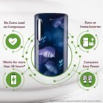 LG 185 L, 5 Star, Smart Inverter Compressor, Direct Cool Single Door Refrigerator (GL-D201ABIU.BBIZEBN, Blue ILAN, Moist N Fresh, Auto Smart Connect & Base Stand Drawer) - Image 9