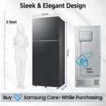 Samsung 419 L, 3 Star, Convertible 5-in-1, Digital Inverter, Frost Free Double Door, Bespoke AI WiFi Refrigerator (RT45HG6A43B1HL, Black DOI, 2026 Model) - Image 2