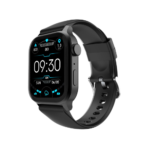 Fire‑Boltt Rise Smart Watch 1.85″ HD Display with Bluetooth Calling, AI Voice Assistant, Rotating Crown,SpO2 & Heart Rate Monitor, 120+ Sports Modes,IP67 Waterproof Smart Watch for Men & Women - Black