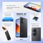 REDMI A7 4G (Black, 3 GB RAM, 64GB Storage) | Large 17.48cm (6.88) Smooth 120Hz Display | 5200mAh 2-Day Battery | Royale Design | Charger in the Box - Image 3