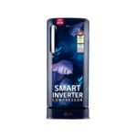 LG 185 L, 5 Star, Smart Inverter Compressor, Direct Cool Single Door Refrigerator (GL-D201ABIU.BBIZEBN, Blue ILAN, Moist N Fresh, Auto Smart Connect & Base Stand Drawer)