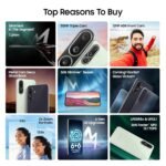 Samsung Galaxy M56 5G Mobile (Black, 8GB RAM, 256GB Storage)| Segment's Slimmest | Gorilla Glass Victus+| 10 Bit HDR Video| 50MP Camera| AI | Vapour Cooling Chamber| Lag-Free Gaming| Without Charger - Image 5
