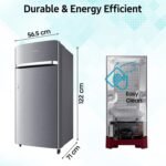 Samsung 189 L, 5 Star, Digital Inverter, Direct-Cool Single Door Refrigerator (RR21H2G25S8/HL, Silver, Elegant Inox, Single Touch Defrost, 2026 Model) - Image 2