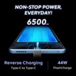 iQOO Z10x 5G (Ultramarine, 8GB RAM, 128GB Storage) | 6500 mAh Large Capacity Battery | Dimensity 7300 Processor | Military-Grade Durability - Image 4