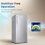 Haier 165L 1 Star Direct Cool Single Door Refrigerator | Wired Shelves | Large Veg Box | Fast Ice Making | Longer Cooling Retention | Easy Clean Back (HED-171MSA-P, Moon Silver) - Image 7