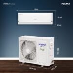 Voltas 1 ton 5 star Inverter Split AC (Copper, Convertible 5-in-1 Cooling Mode, 2-Way Air Swing, Anti-dust Filter with Anti Microbial Coating, Auto Clean (125INV VECTRA ZEN SILVER, White) - Image 9