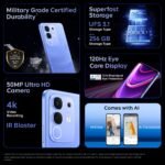 iQOO Z10x 5G (Ultramarine, 8GB RAM, 128GB Storage) | 6500 mAh Large Capacity Battery | Dimensity 7300 Processor | Military-Grade Durability - Image 3