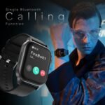 Fire‑Boltt Rise Smart Watch 1.85″ HD Display with Bluetooth Calling, AI Voice Assistant, Rotating Crown,SpO2 & Heart Rate Monitor, 120+ Sports Modes,IP67 Waterproof Smart Watch for Men & Women - Black - Image 3