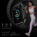Fire‑Boltt Rise Smart Watch 1.85″ HD Display with Bluetooth Calling, AI Voice Assistant, Rotating Crown,SpO2 & Heart Rate Monitor, 120+ Sports Modes,IP67 Waterproof Smart Watch for Men & Women - Black - Image 4
