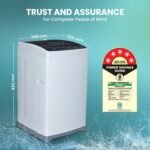 Haier 6 kg 5 Star Oceanus Wave Drum Washing Machine Fully Automatic Top Load (HWM60-AE, Moonlight Silver) - Image 3