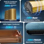 Voltas 1 ton 5 star Inverter Split AC (Copper, Convertible 5-in-1 Cooling Mode, 2-Way Air Swing, Anti-dust Filter with Anti Microbial Coating, Auto Clean (125INV VECTRA ZEN SILVER, White) - Image 5