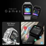 Fire‑Boltt Rise Smart Watch 1.85″ HD Display with Bluetooth Calling, AI Voice Assistant, Rotating Crown,SpO2 & Heart Rate Monitor, 120+ Sports Modes,IP67 Waterproof Smart Watch for Men & Women - Black - Image 7