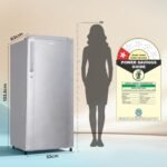 Haier 165L 1 Star Direct Cool Single Door Refrigerator | Wired Shelves | Large Veg Box | Fast Ice Making | Longer Cooling Retention | Easy Clean Back (HED-171MSA-P, Moon Silver) - Image 2